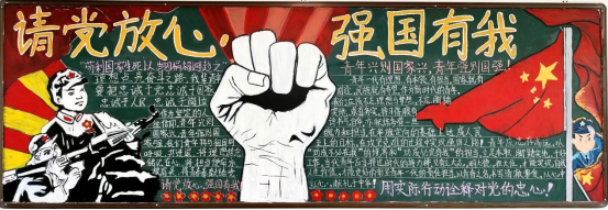 体美劳创新丨云南衡水实验中学文山校区“请党放心，强国有我”主题板报展示