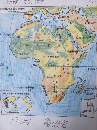 世界在我心——长实呈贡初二年级开展手绘地图活动