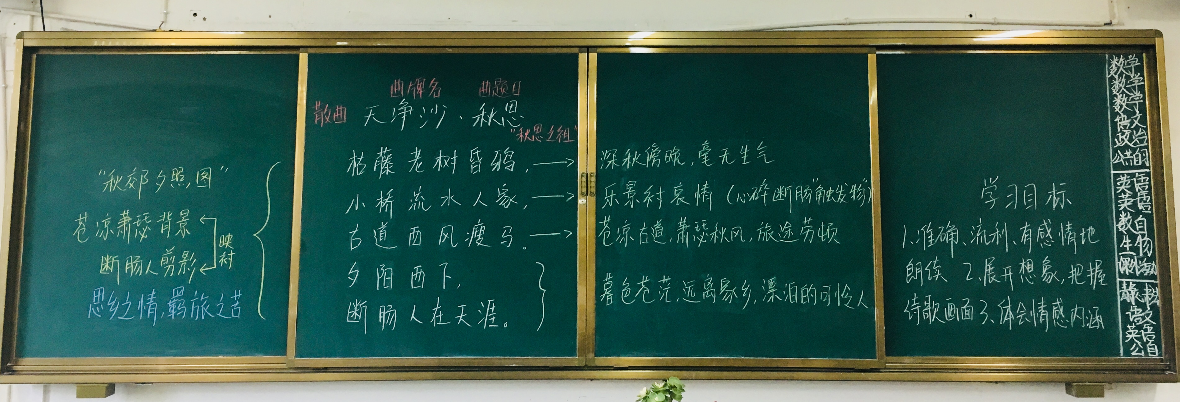 教学常规规范月系列报导——板书展