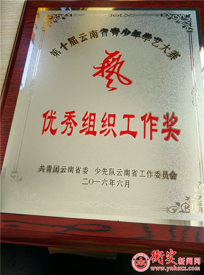云南衡水实验中学组织“第十届云南省青少年学艺大赛”取得满意的